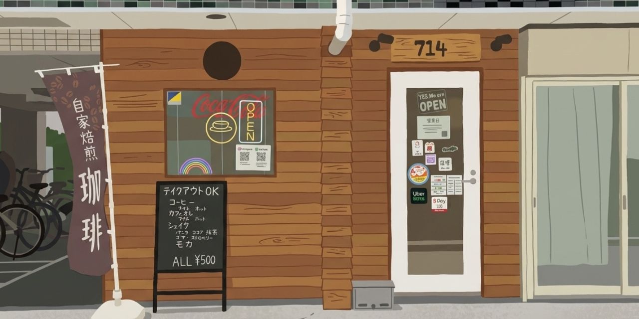 小さな焙煎所の店構え